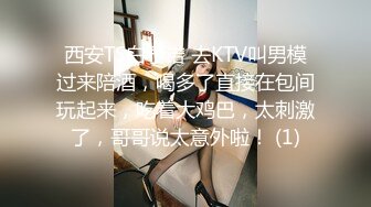 西安TS白予诺 去KTV叫男模过来陪酒，喝多了直接在包间玩起来，吃着大鸡巴，太刺激了，哥哥说太意外啦！ (1)