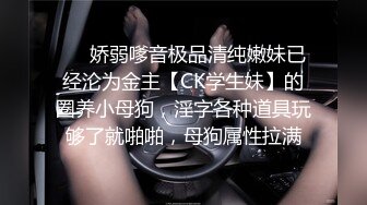 ❤️娇弱嗲音极品清纯嫩妹已经沦为金主【CK学生妹】的圈养小母狗，淫字各种道具玩够了就啪啪，母狗属性拉满