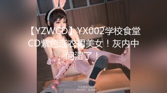 【YZWCD】YX002学校食堂CD紫色连衣裙美女！灰内中间湿了！